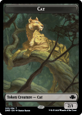 Cat Token (003) [Dominaria Remastered Tokens] | North Game Den