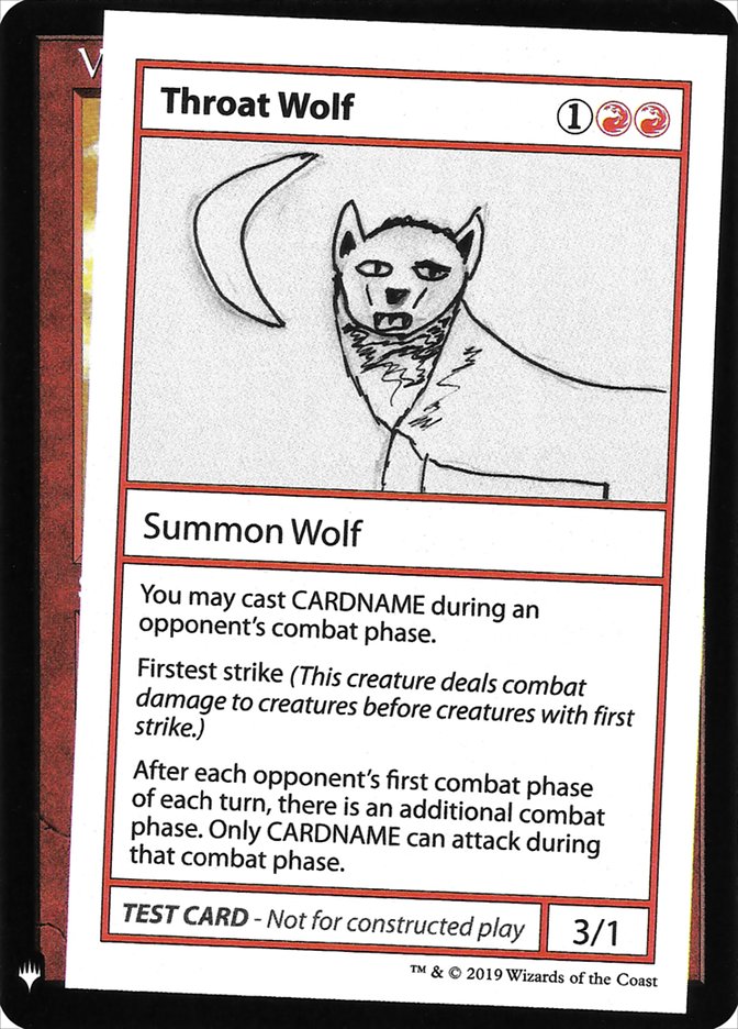 Throat Wolf [Mystery Booster Playtest Cards] | North Game Den