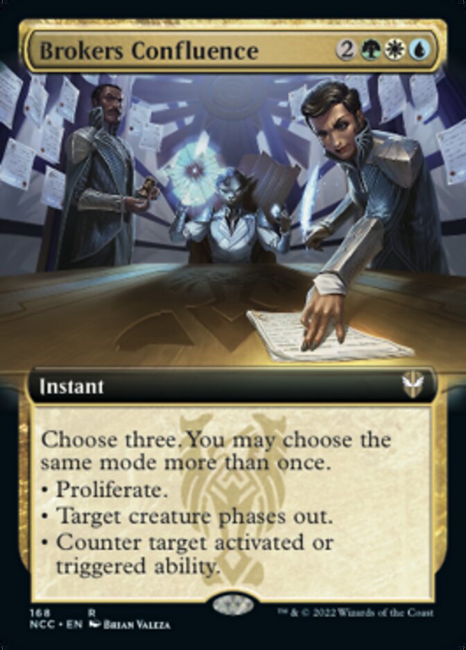 Brokers Confluence (Extended Art) [Streets of New Capenna Commander] | North Game Den