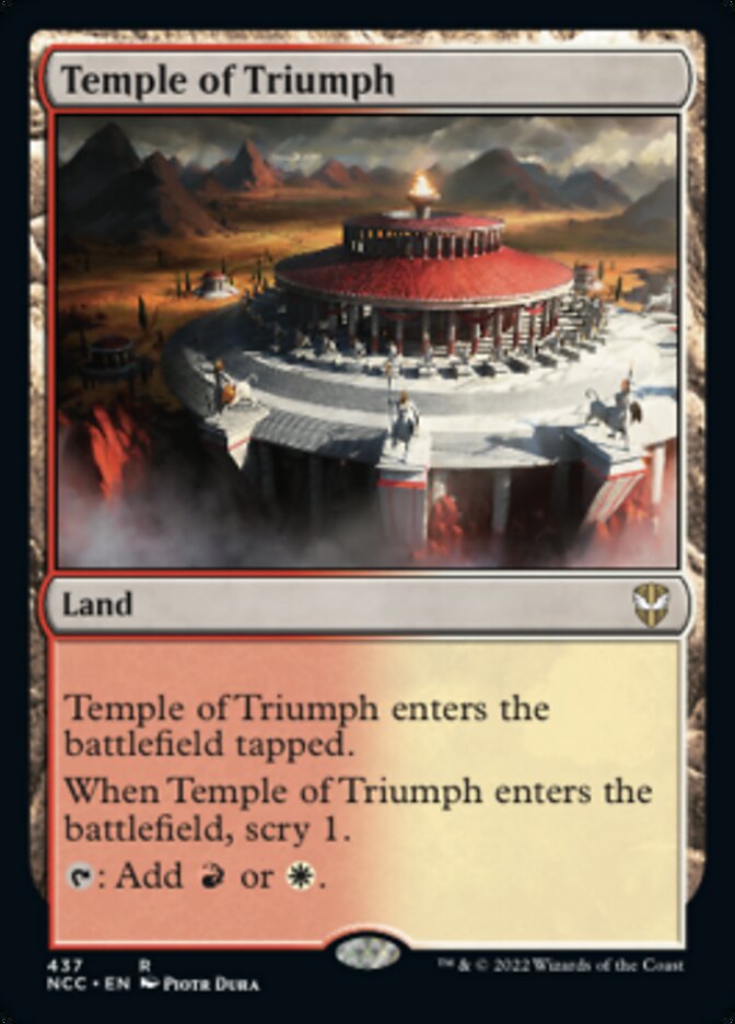 Temple of Triumph [Streets of New Capenna Commander] | North Game Den