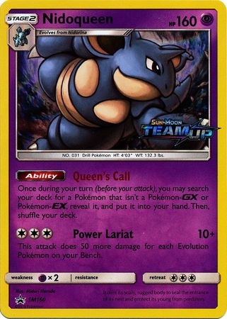 Nidoqueen (SM160) (Staff) [Sun & Moon: Black Star Promos] | North Game Den