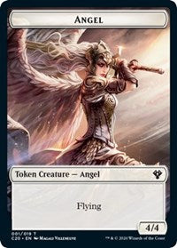 Angel // Elemental (010) Double-sided Token [Commander 2020 Tokens] | North Game Den