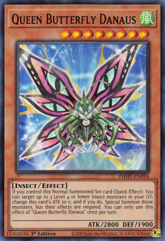 Queen Butterfly Danaus [PHHY-EN094] Super Rare | North Game Den