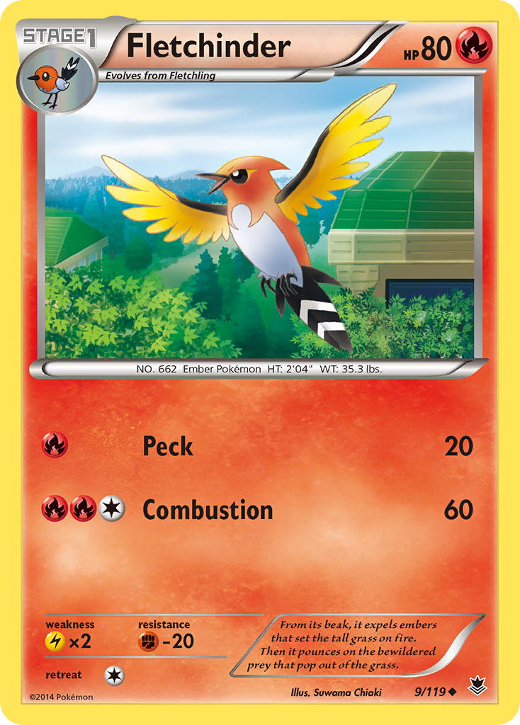 Fletchinder (9/119) [XY: Phantom Forces] | North Game Den