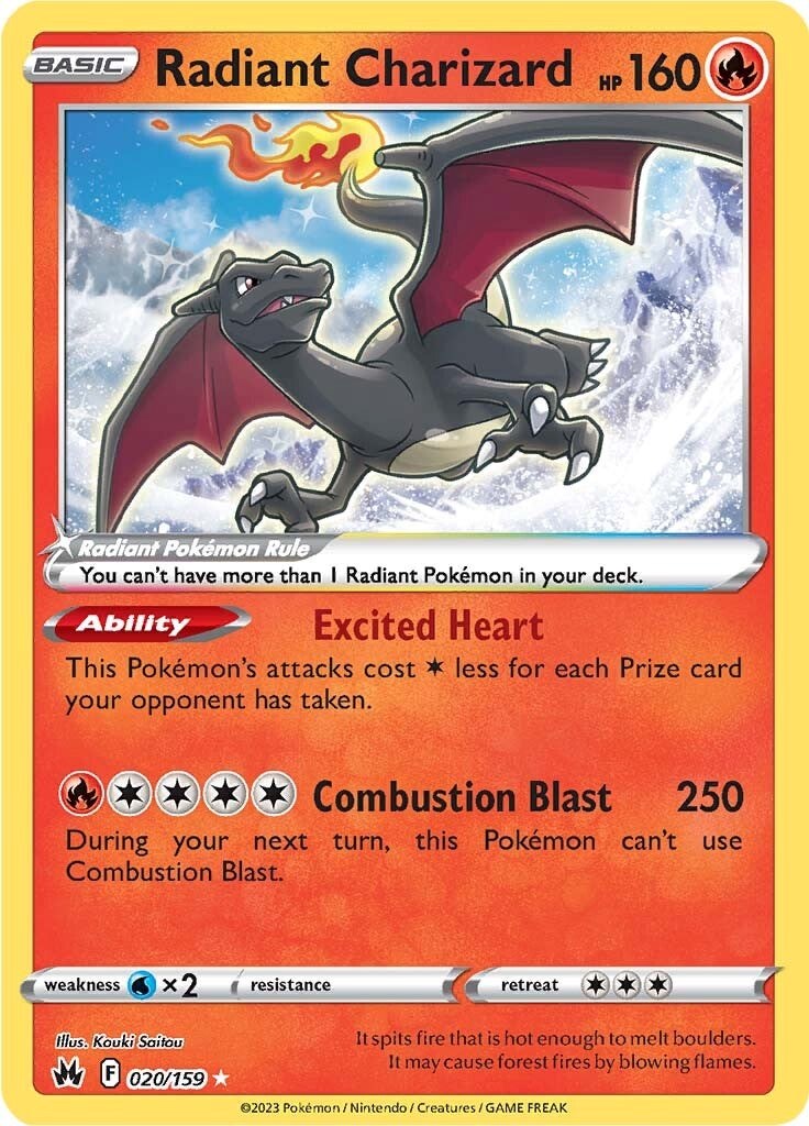 Radiant Charizard (020/159) [Sword & Shield: Crown Zenith] | North Game Den