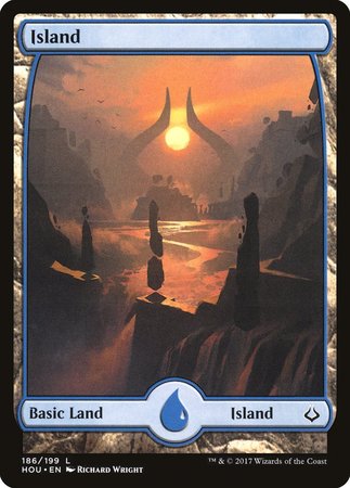 Island (186) - Full Art [Hour of Devastation] | North Game Den