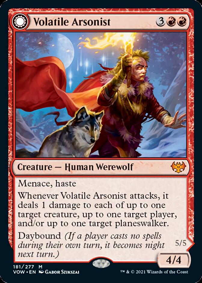 Volatile Arsonist // Dire-Strain Anarchist [Innistrad: Crimson Vow] | North Game Den