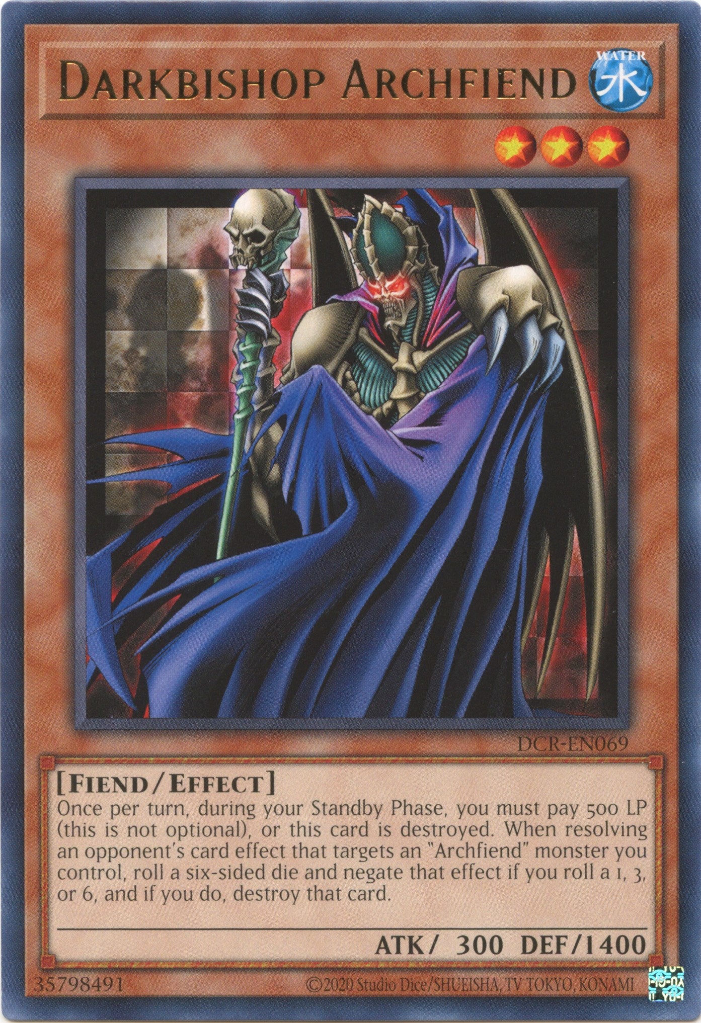 Darkbishop Archfiend (25th Anniversary) [DCR-EN069] Rare | North Game Den