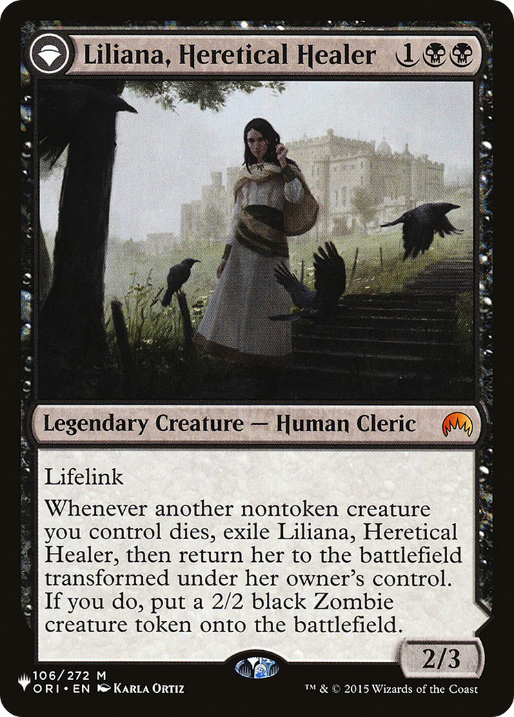 Liliana, Heretical Healer // Liliana, Defiant Necromancer [Secret Lair: From Cute to Brute] | North Game Den