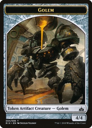 Golem Token (004) [Rivals of Ixalan Tokens] | North Game Den