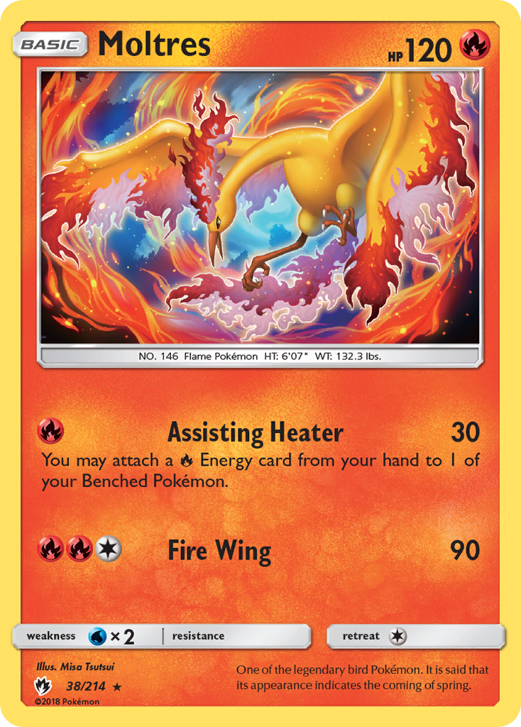 Moltres (38/214) [Sun & Moon: Lost Thunder] | North Game Den