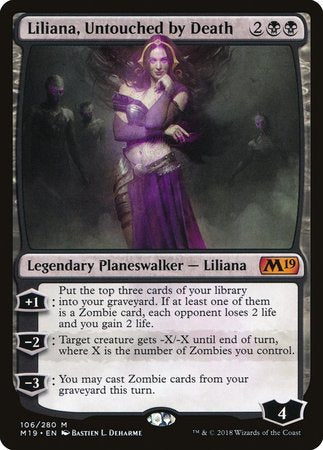 Liliana, Untouched by Death [Core Set 2019] | North Game Den