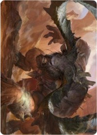 Moraug, Fury of Akoum Art Card [Zendikar Rising Art Series] | North Game Den