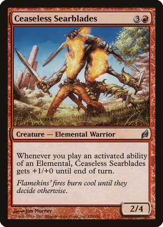 Ceaseless Searblades [Lorwyn] | North Game Den