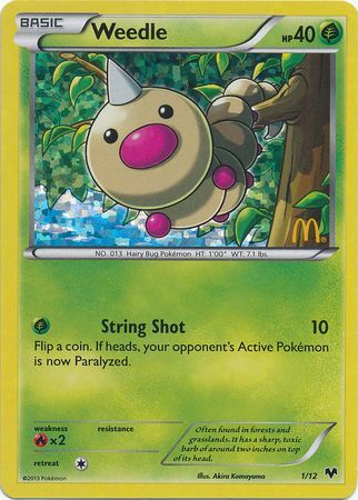 Weedle (1/12) [McDonald's Promos: 2014 Collection] | North Game Den