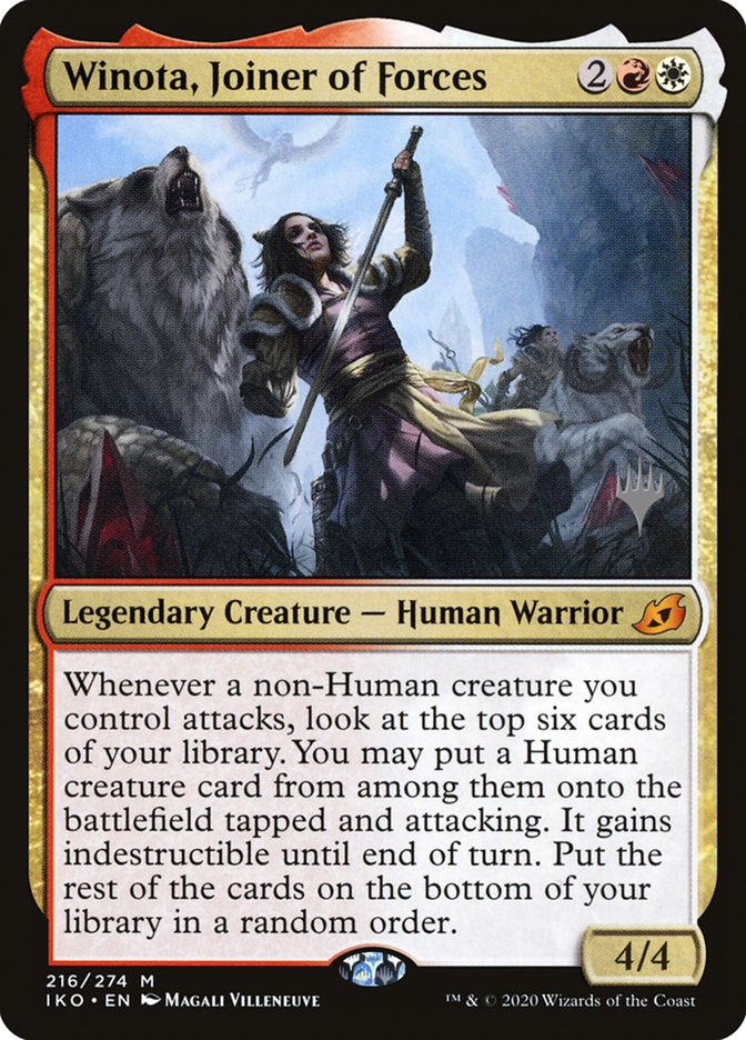 Winota, Joiner of Forces (Promo Pack) [Ikoria: Lair of Behemoths Promos] | North Game Den