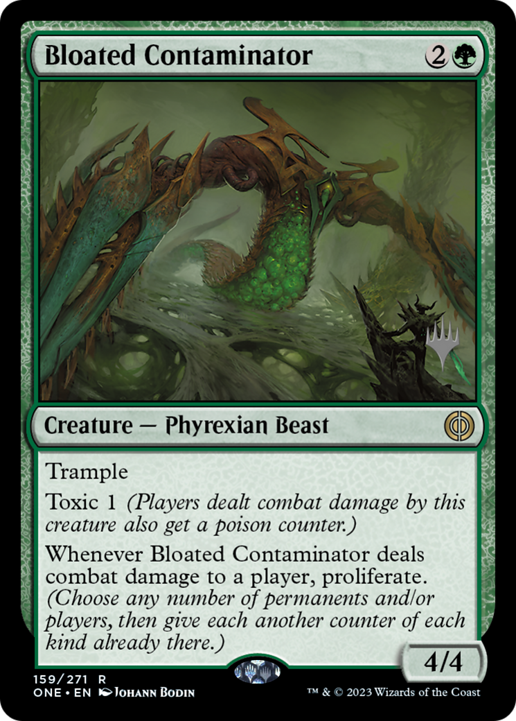 Bloated Contaminator (Promo Pack) [Phyrexia: All Will Be One Promos] | North Game Den