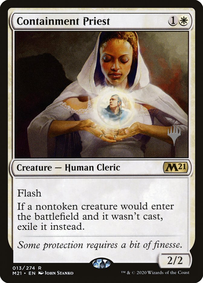 Containment Priest (Promo Pack) [Core Set 2021 Promos] | North Game Den