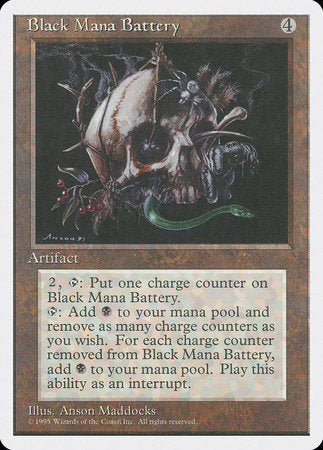 Black Mana Battery [Fourth Edition] | North Game Den