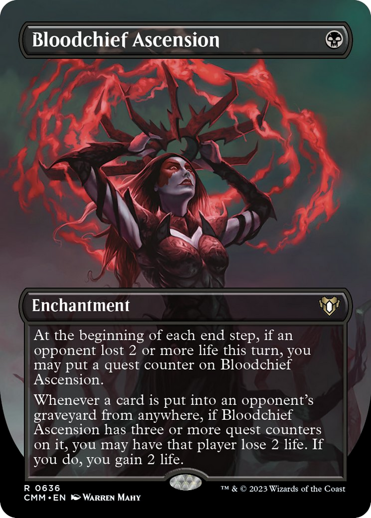 Bloodchief Ascension (Borderless Alternate Art) [Commander Masters] | North Game Den