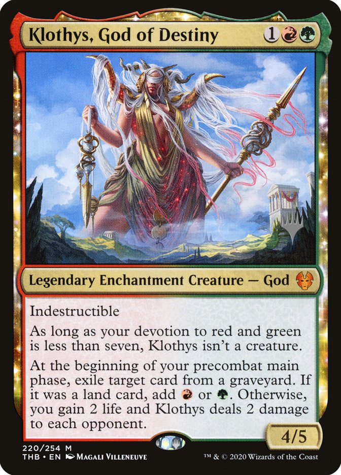 Klothys, God of Destiny (Promo Pack) [Theros Beyond Death Promos] | North Game Den