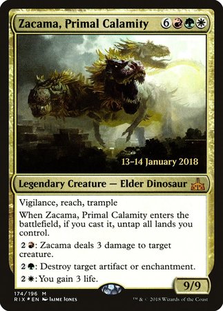 Zacama, Primal Calamity [Rivals of Ixalan Promos] | North Game Den