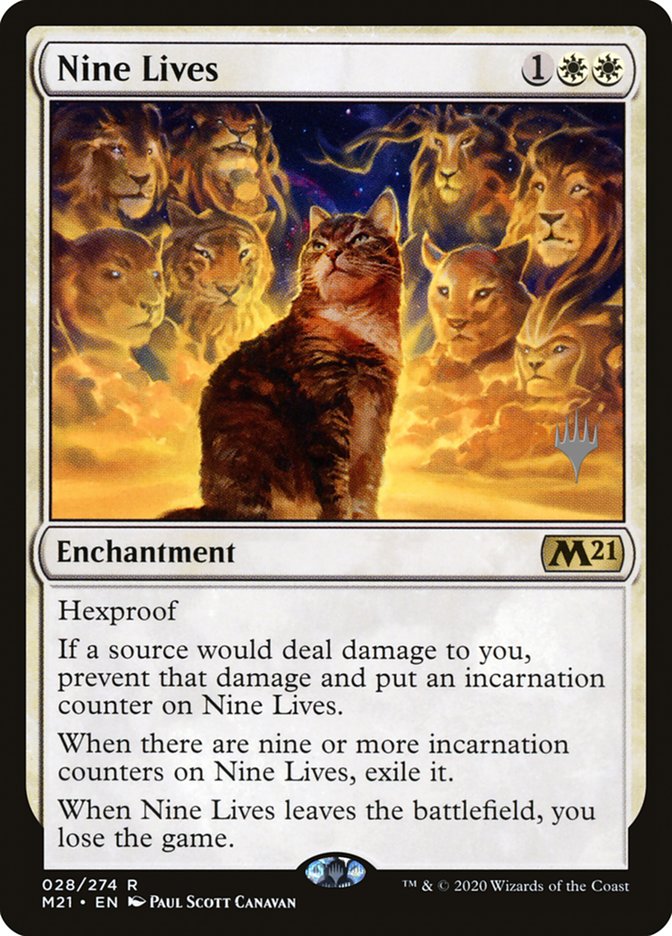 Nine Lives (Promo Pack) [Core Set 2021 Promos] | North Game Den