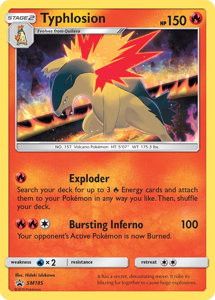 Typhlosion (SM185) [Sun & Moon: Black Star Promos] | North Game Den
