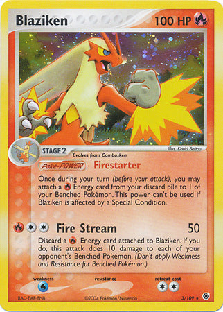 Blaziken (3/109) (Cosmos Holo) [EX: Battle Stadium] | North Game Den