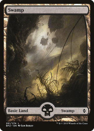 Swamp (261) - Full Art [Battle for Zendikar] | North Game Den