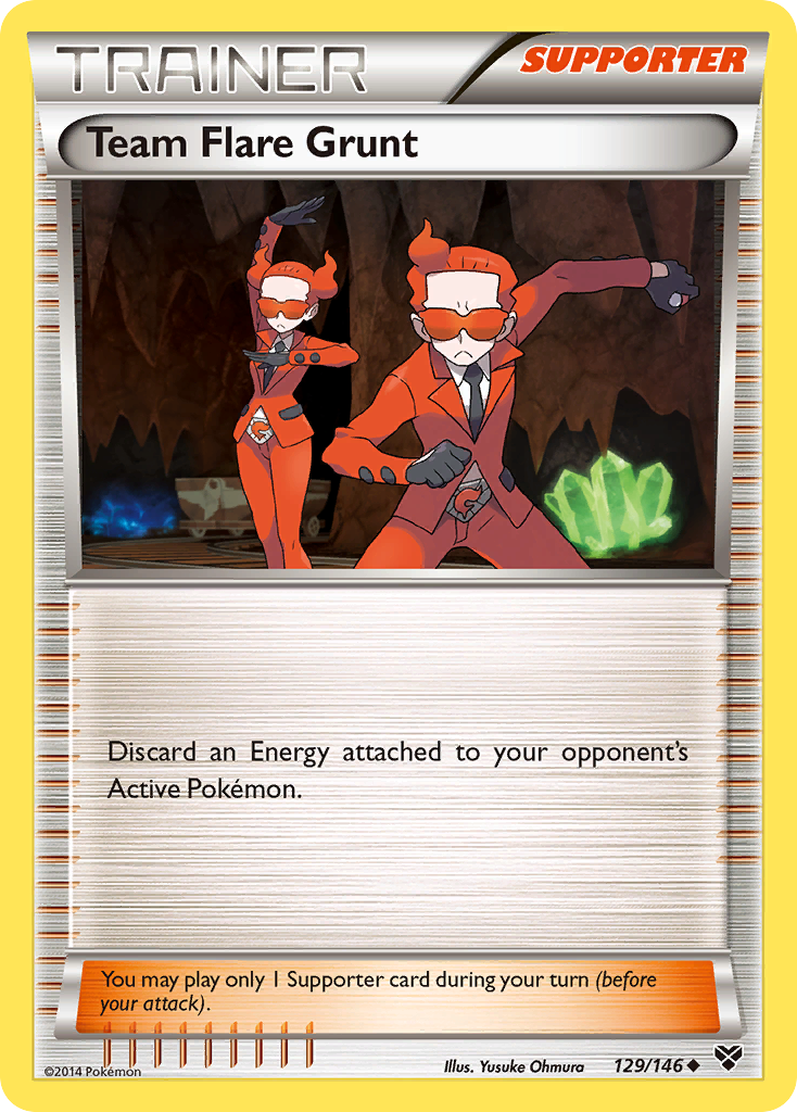 Team Flare Grunt (129/146) [XY: Base Set] | North Game Den