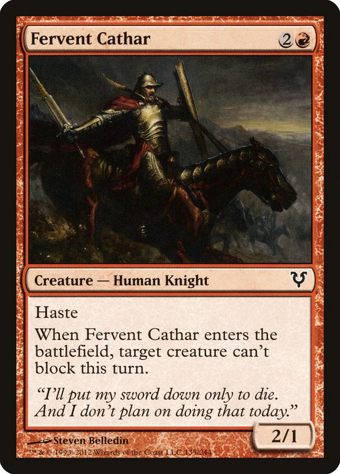 Fervent Cathar [Avacyn Restored] | North Game Den