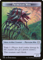 Poison Counter // Phyrexian Mite Double-Sided Token [Phyrexia: All Will Be One Tokens] | North Game Den
