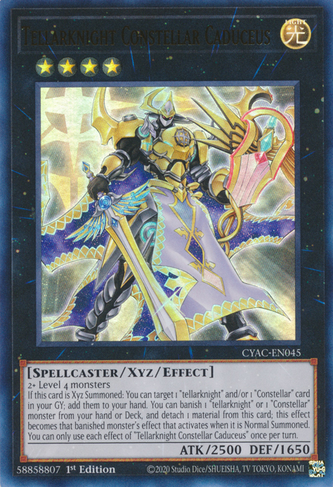 Tellarknight Constellar Caduceus [CYAC-EN045] Ultra Rare | North Game Den