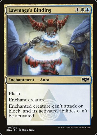 Lawmage's Binding [Ravnica Allegiance] | North Game Den