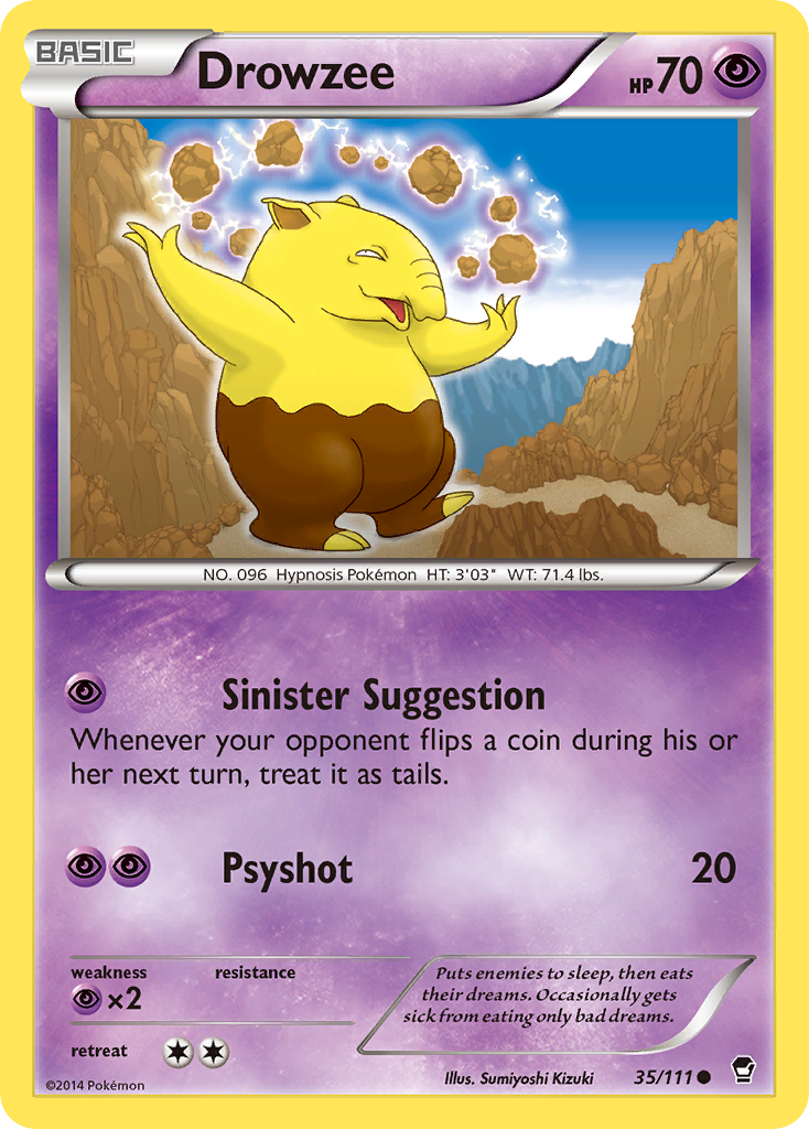 Drowzee (35/111) [XY: Furious Fists] | North Game Den