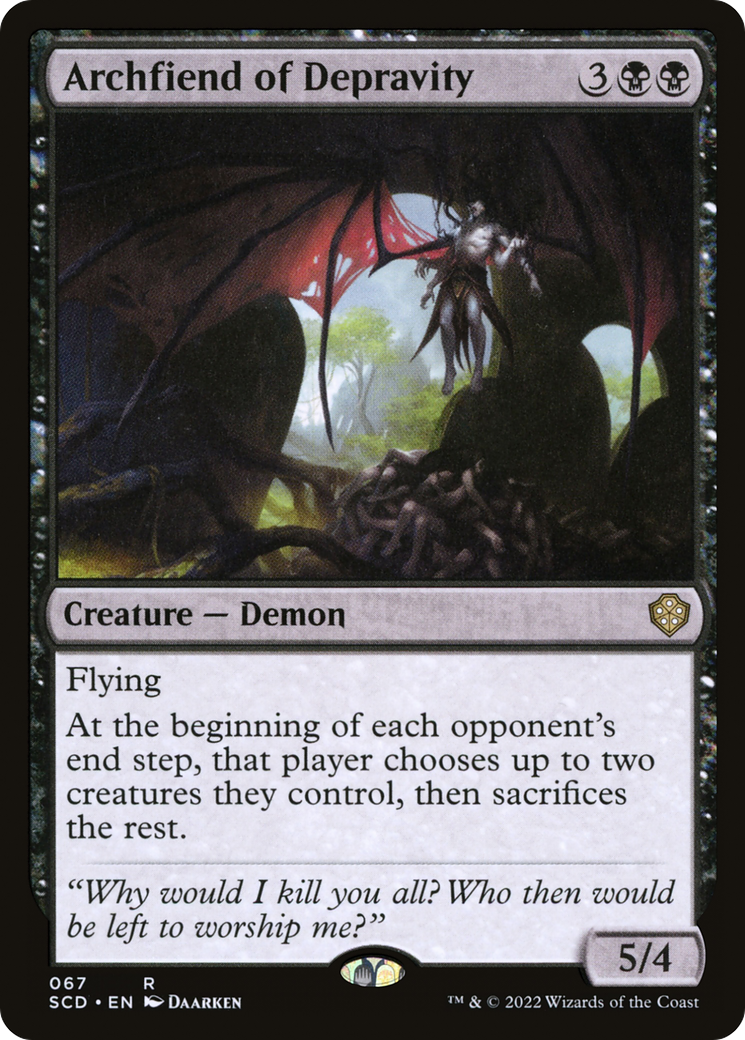 Archfiend of Depravity [Starter Commander Decks] | North Game Den