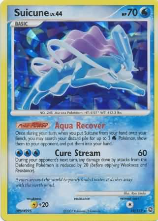 Suicune (19/132) (Cracked Ice Holo) [Diamond & Pearl: Secret Wonders] | North Game Den