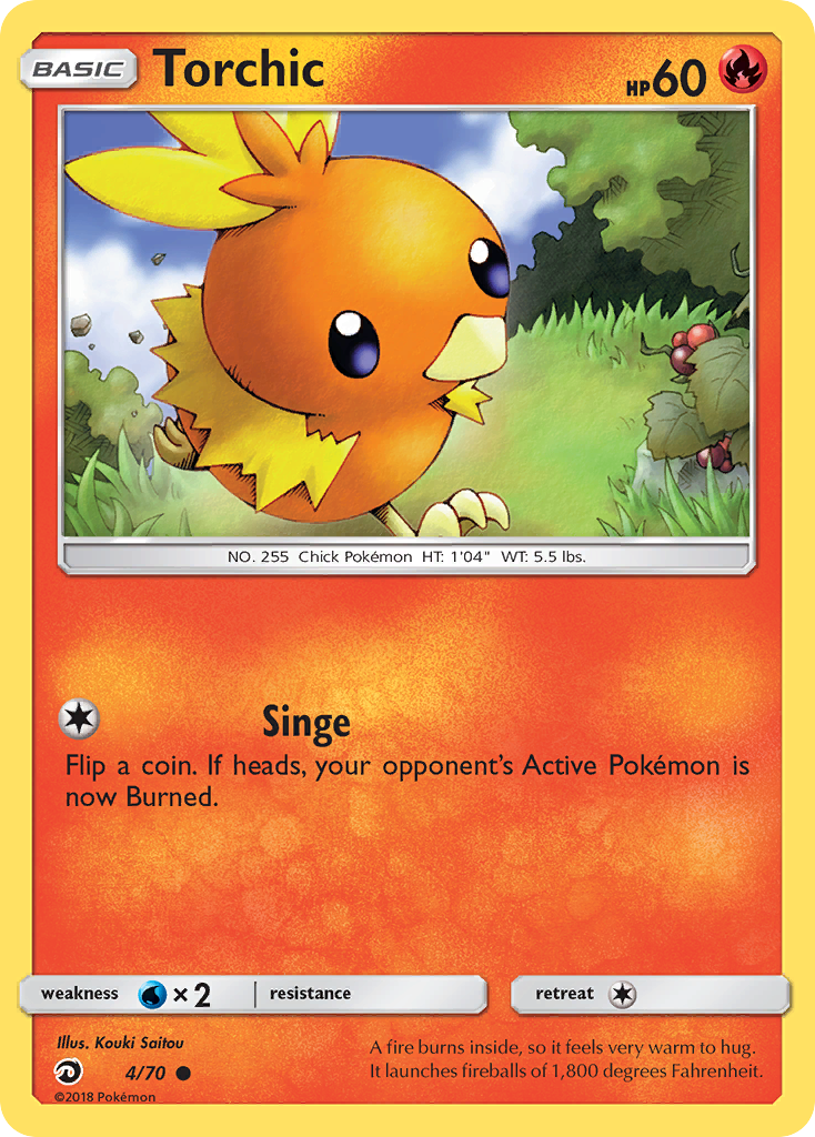 Torchic (4/70) [Sun & Moon: Dragon Majesty] | North Game Den