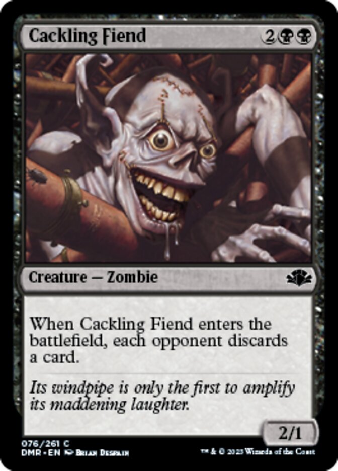 Cackling Fiend [Dominaria Remastered] | North Game Den