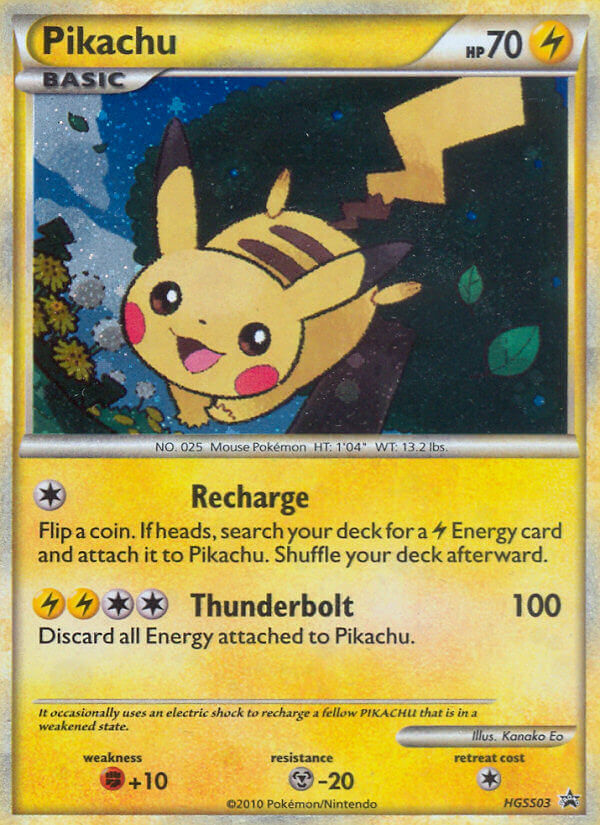 Pikachu (HGSS03) [HeartGold & SoulSilver: Black Star Promos] | North Game Den