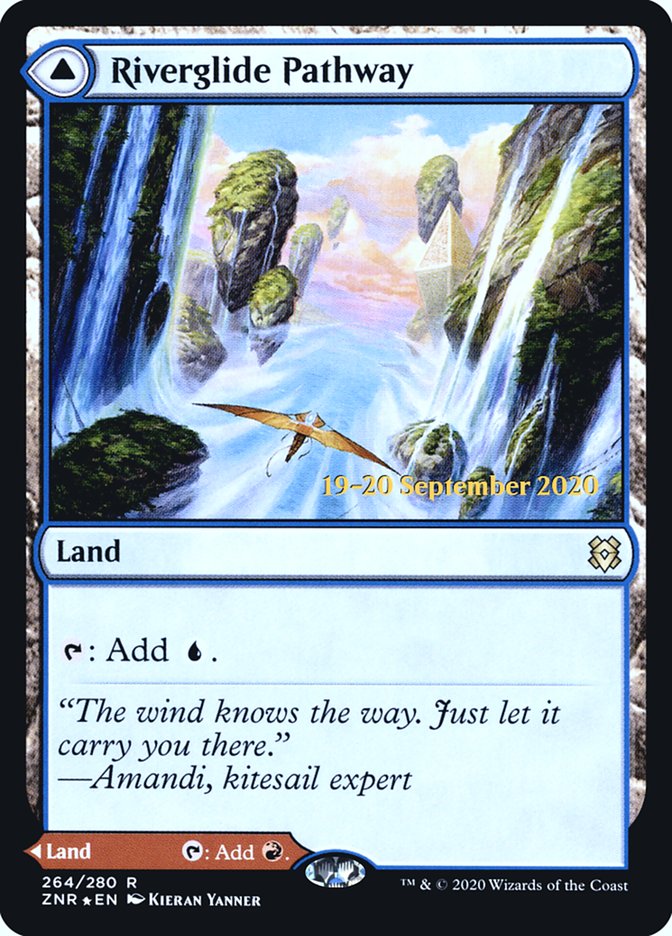 Riverglide Pathway // Lavaglide Pathway  [Zendikar Rising Prerelease Promos] | North Game Den