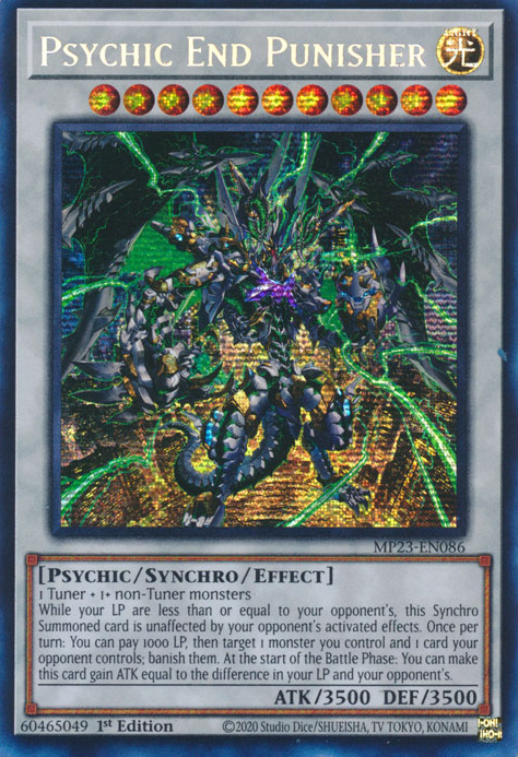 Psychic End Punisher [MP23-EN086] Prismatic Secret Rare | North Game Den