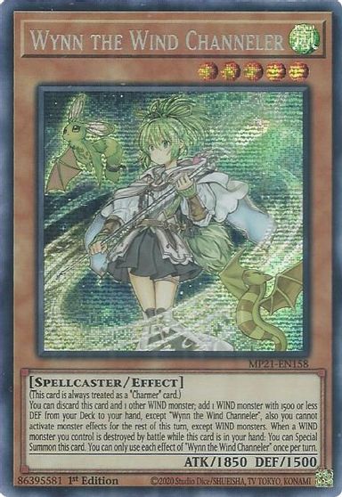 Wynn the Wind Channeler [MP21-EN158] Prismatic Secret Rare | North Game Den