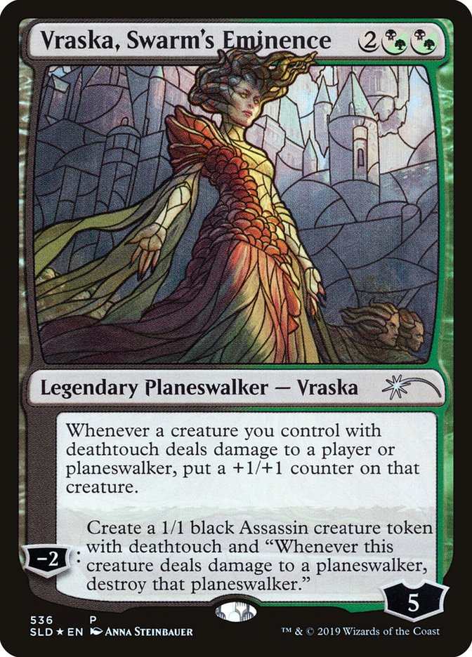 Vraska, Swarm's Eminence (Stained Glass) [Secret Lair Drop Promos] | North Game Den