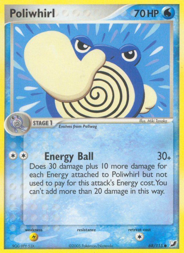 Poliwhirl (68/115) [EX: Unseen Forces] | North Game Den