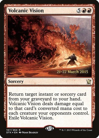 Volcanic Vision [Dragons of Tarkir Promos] | North Game Den