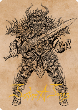 Sarevok, Deathbringer Art Card (Gold-Stamped Signature) [Commander Legends: Battle for Baldur's Gate Art Series] | North Game Den