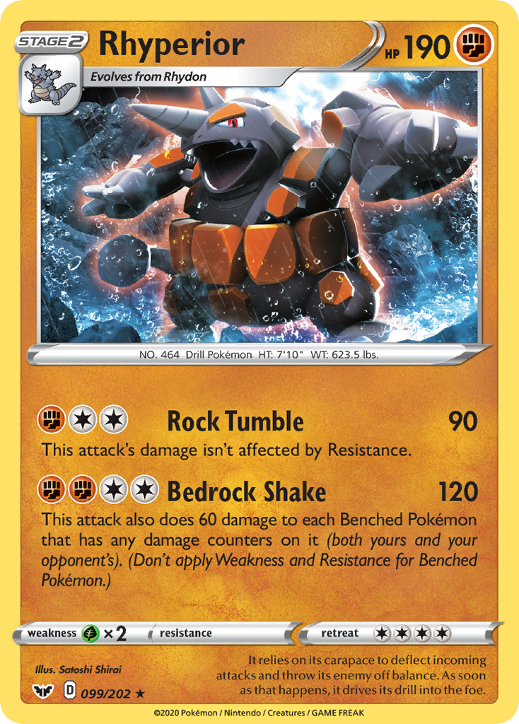 Rhyperior (099/202) [Sword & Shield: Base Set] | North Game Den