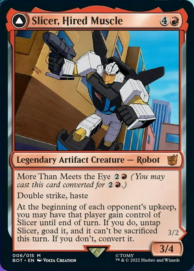 Slicer, Hired Muscle // Slicer, High-Speed Antagonist [Universes Beyond: Transformers] | North Game Den